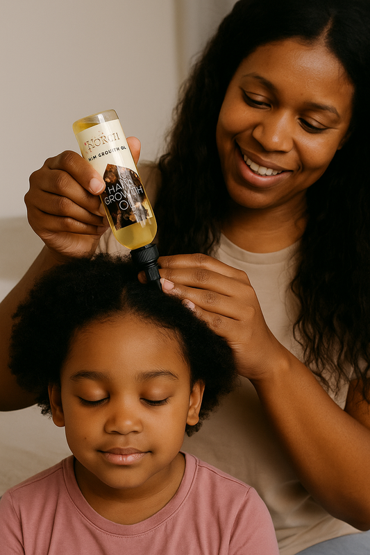 “Kouman pou Ou Fè Cheve W Grand Vit ak Bioteca Rapid Hair Growth Oil”