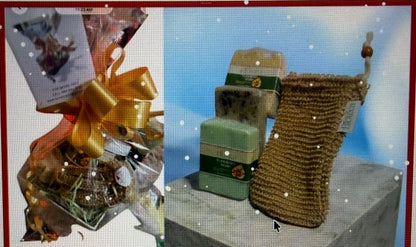 Basket  include 3 soaps mix &match